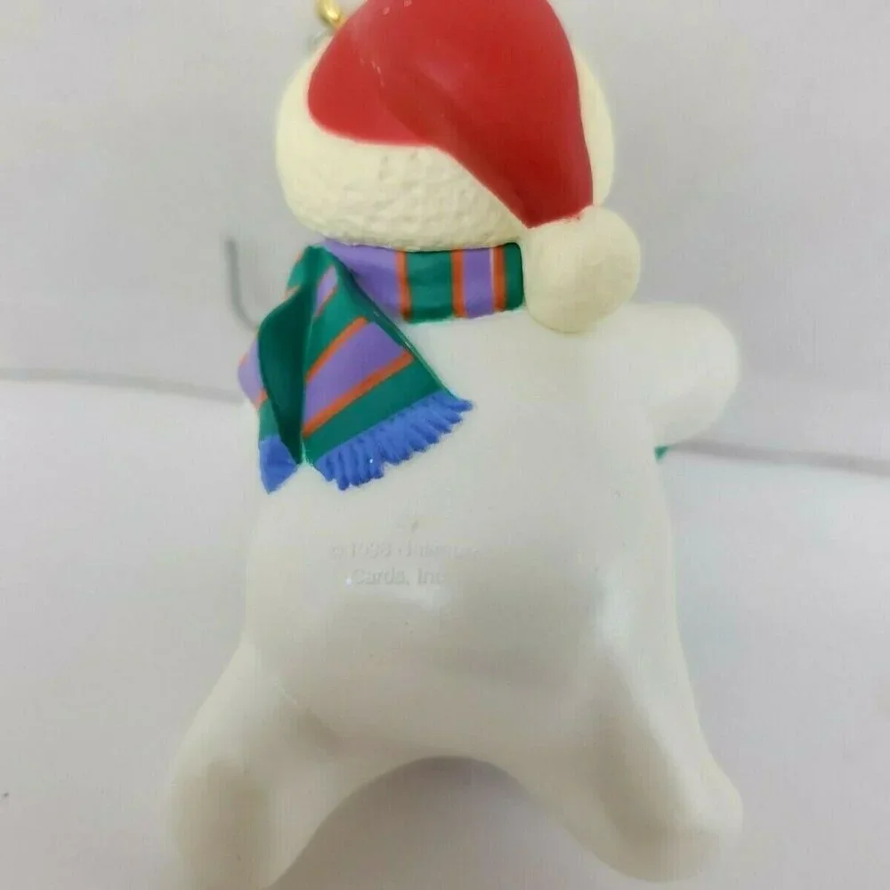 VTG Hallmark Keepsake Ornament - 1998 Fancy Footwork - Dancing Snowman & Child